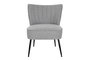 DKD Home Decor Sillón Scandi Gris 64 x 72.5 x 55 cm Poliester Metal