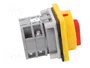SPAMEL Interruptor de Leva 16A 0-1 Rojo/Amarillo