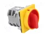 SPAMEL Interruptor de Leva 16A 0-1 Rojo/Amarillo