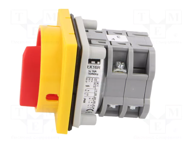 SPAMEL Interruptor de Leva 16A 0-1 Rojo/Amarillo SPAMEL Interruptor de Leva 16A 0-1 Rojo/Amarillo