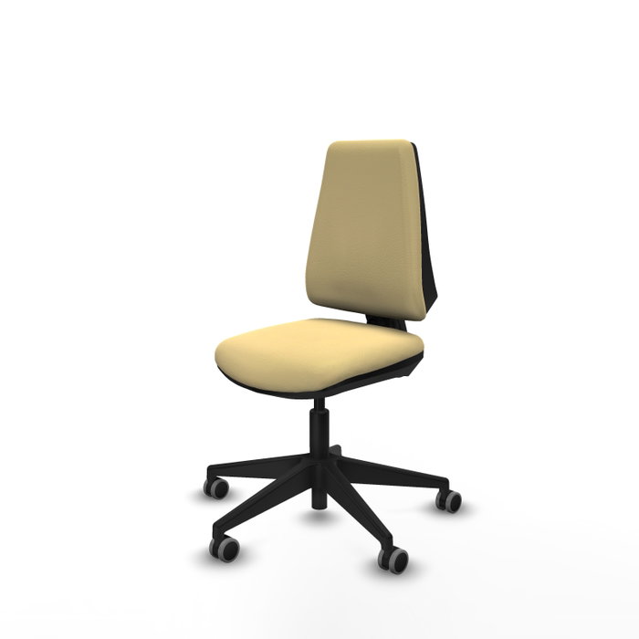 PIQUERAS Y CRESPO Silla de oficina Elche sin brazos color crema PIQUERAS Y CRESPO Silla de oficina Elche sin brazos color crema