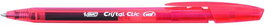 BIC Cristal Clic Gel Rojo (Set de 20) Retráctil 0,7 mm