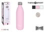 Thermosport Botella Termo Soft Touch 1000 ml - Botella Térmica de Acero Inoxidable con Aislamiento al Vacío, Diseño Ergonómico, 32 cm (6 Unidades)