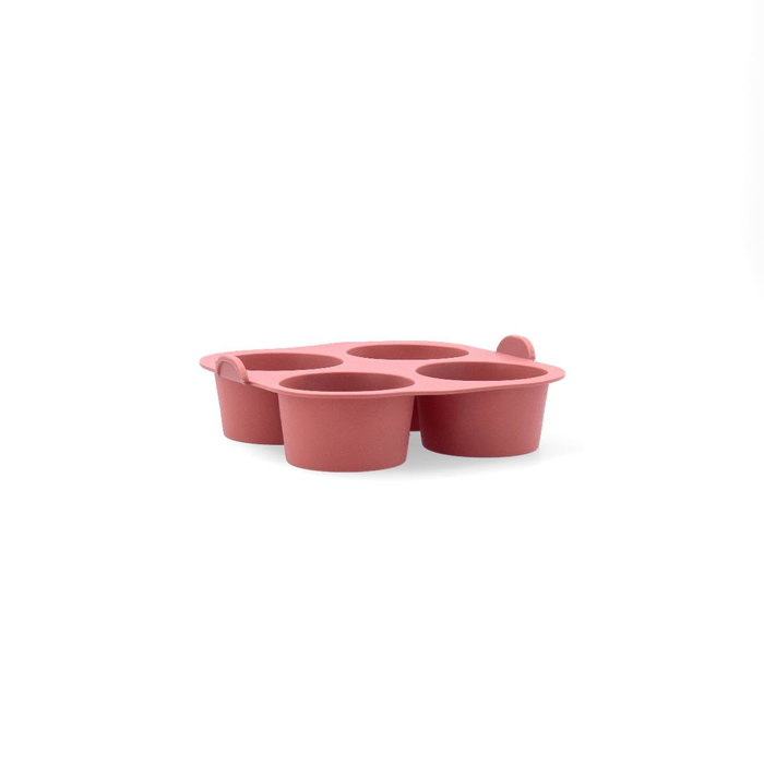 Quid Molde Silicona 4 Muffins Terrae 17x17x5 cm Terracota