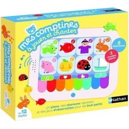 Nathan NAT3262190003071 Mis canciones infantiles para jugar y cantar - Juego interactivo para descubrir y cantar 8 canciones