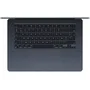 Apple MRYU3FNA MacBook Air 15 pulgadas Chip M3 (2024) con 8GB RAM y 256GB SSD color Medianoche teclado AZERTY