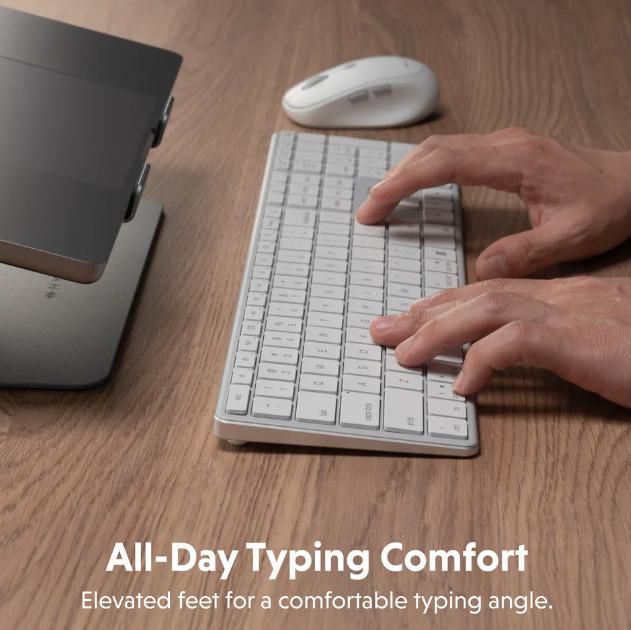 Hyper HyperSpace Next Teclado Inalámbrico Bluetooth Nordic con Retroiluminación y Carga USB-C