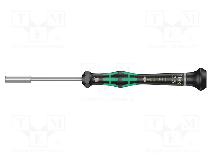 WERA Destornillador de precisión Kraftform Micro HEX 3,5mm WERA Destornillador de precisión Kraftform Micro HEX 3,5mm
