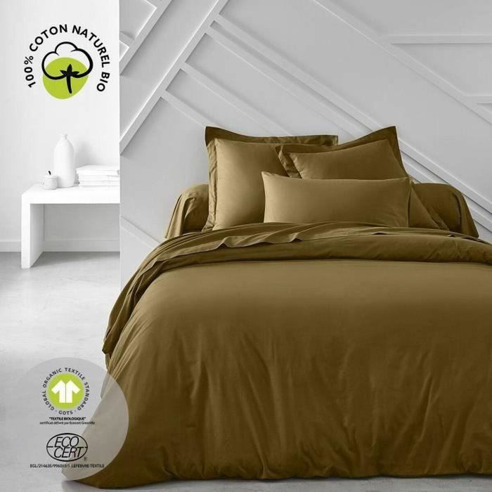 Today Juego de cama 240 x 260 cm Bronce 100% algodón orgánico
