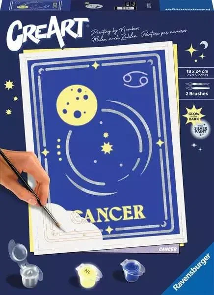Ravensburger Kit de pintura por números CreArt Serie Trend D Zodiac: Cancer
