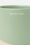 DKD Home Decor Portacepillos Verde en Dolomite y ABS