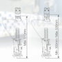 Gifont Descargador de inodoro con doble pulsador regulable