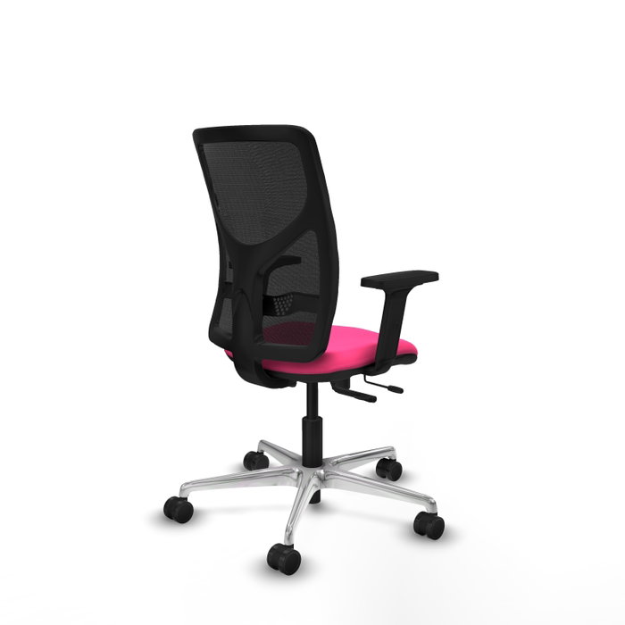 PIQUERAS Y CRESPO Silla de oficina Motilla Rosa y Negro con Mecanismo Sincro/Traslack PIQUERAS Y CRESPO Silla de oficina Motilla Rosa y Negro con Mecanismo Sincro/Traslack