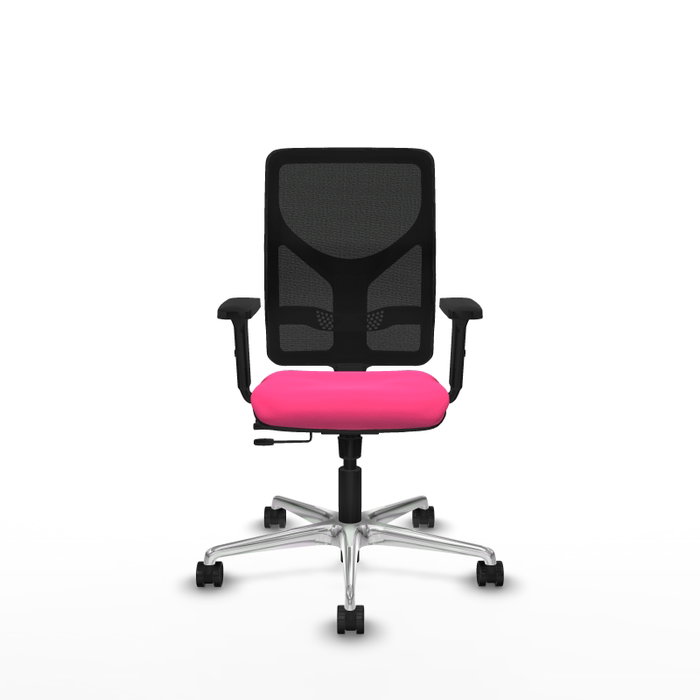 PIQUERAS Y CRESPO Silla de oficina Motilla Rosa y Negro con Mecanismo Sincro/Traslack PIQUERAS Y CRESPO Silla de oficina Motilla Rosa y Negro con Mecanismo Sincro/Traslack