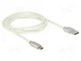 DeLOCK Cable de datos y carga USB Tipo-A a Micro-B de 2 m, Blanco