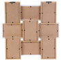 Home Deco Factory Marco 9 Fotos Madera y Blanco para 9 fotos de 10x15 cm