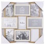 Home Deco Factory Marco 9 Fotos Madera y Blanco para 9 fotos de 10x15 cm