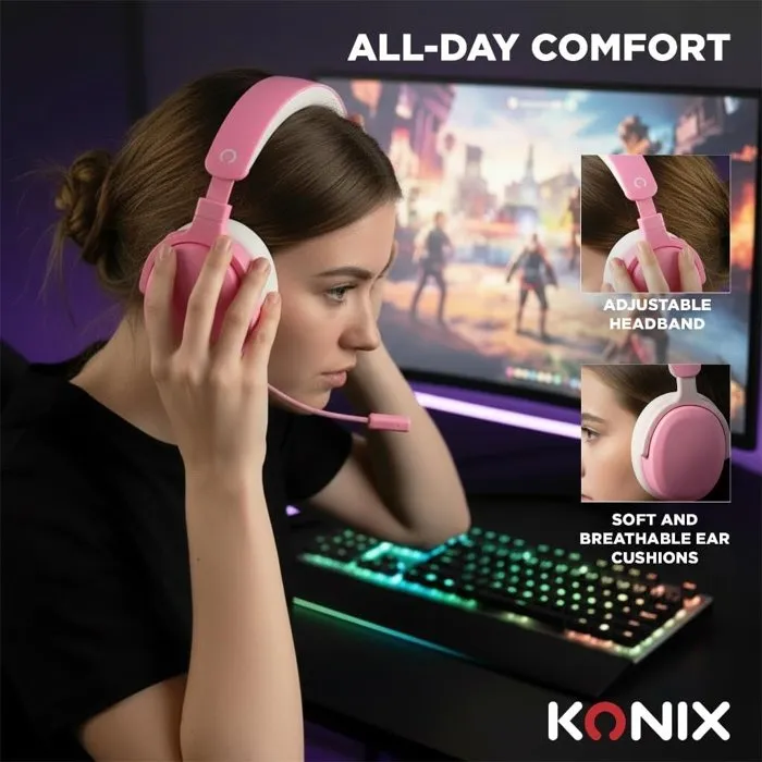 Konix Auriculares Gaming Nexus KON3328170307116 - Con Cable para Nintendo Switch 2, PS5, Xbox Series X/S - Controladores 40 mm y Micrófono (1.5 m) Konix Auriculares Gaming Nexus KON3328170307116 - Con Cable para Nintendo Switch 2, PS5, Xbox Series X/S - Controladores 40 mm y Micrófono (1.5 m)