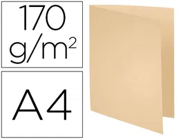 Exacompta Subcarpeta de Cartulina Reciclada Certificada Blue Angel DIN A4 170 g Crema