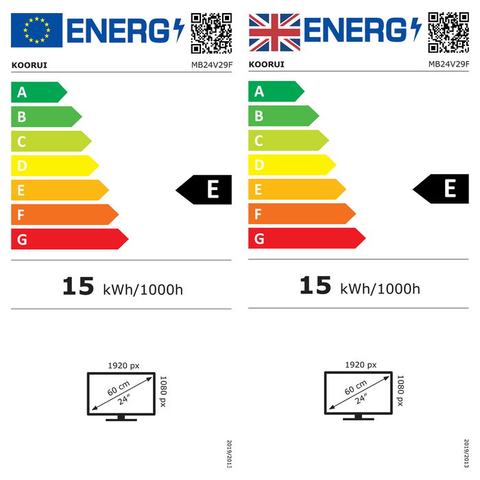 Koorui E2411H Monitor FHD 23.8 Pulgadas 1920x1080 120Hz IPS Negro