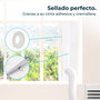 Cecotec Kit universal aislamiento ventanas 163x35 cm para climatizador, poliéster blanco