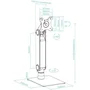 Tooq Soporte de Sobremesa DB1741TN-B para Monitor/Pantalla 17-32 Pulgadas, Giratorio, Inclinable, Negro, hasta 8kg