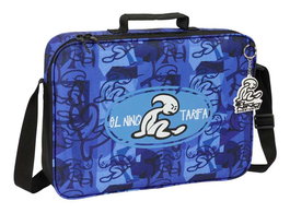 Cartera Escolar El Niño Roller Azul Negro 38 x 28 x 6 cm
