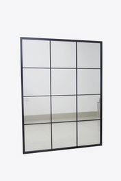 DKD Home Decor Espejo Loft Negro 2 x 120 x 90 cm
