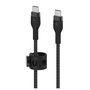 Belkin Cable USB-C a USB-C Trenzado de 3 Metros (3m) Negro, para Carga y Datos, CAB011BT3MBK
