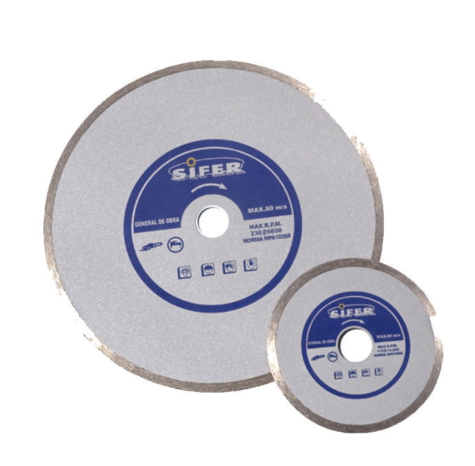 SIFER Disco Diamante 230 mm Pastilla 7 mm Continuo Azul SIFER Disco Diamante 230 mm Pastilla 7 mm Continuo Azul