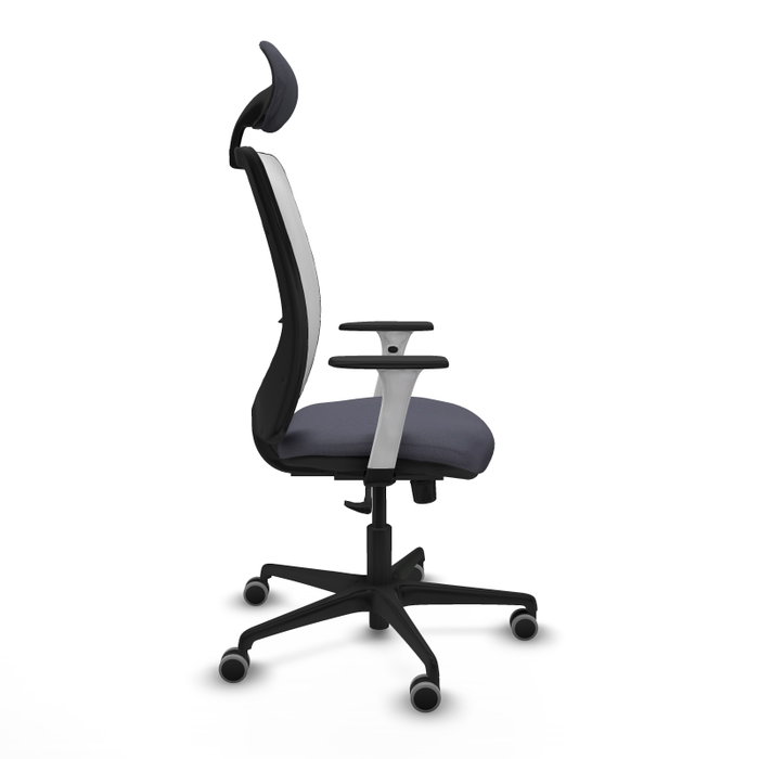PIQUERAS Y CRESPO Silla de oficina Zulema Gris y Blanca con mecanismo Sincro PIQUERAS Y CRESPO Silla de oficina Zulema Gris y Blanca con mecanismo Sincro