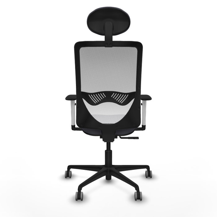 PIQUERAS Y CRESPO Silla de oficina Zulema Gris y Blanca con mecanismo Sincro PIQUERAS Y CRESPO Silla de oficina Zulema Gris y Blanca con mecanismo Sincro