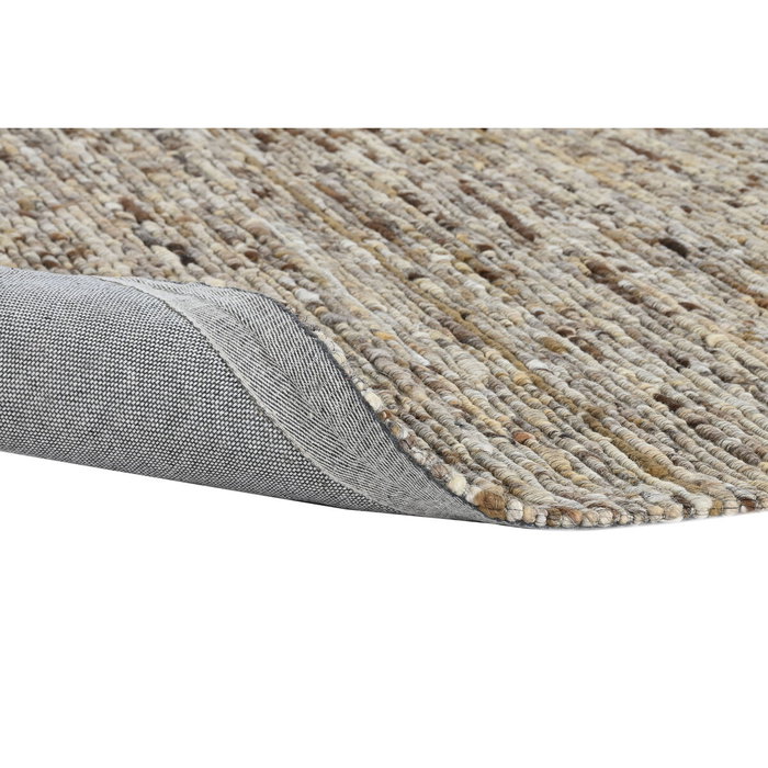 DKD Home Decor Alfombra de Lana Tejida a Mano 200x140x1 cm Marrón DKD Home Decor Alfombra de Lana Tejida a Mano 200x140x1 cm Marrón