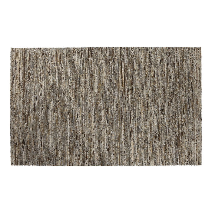 DKD Home Decor Alfombra de Lana Tejida a Mano 200x140x1 cm Marrón DKD Home Decor Alfombra de Lana Tejida a Mano 200x140x1 cm Marrón