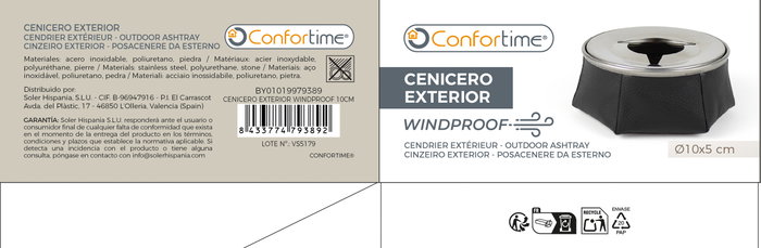 Inde Cenicero Exterior Antiviento Windproof para Terraza o Jardín 10 cm (12 Unidades) extra_attributes: {} Inde Cenicero Exterior Antiviento Windproof para Terraza o Jardín 10 cm (12 Unidades) extra_attributes: {}