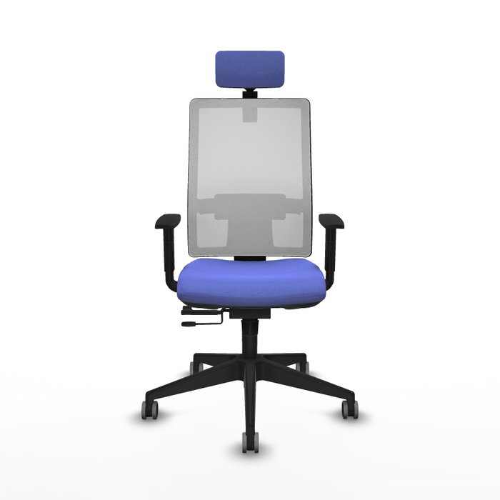 PIQUERAS Y CRESPO Silla de oficina Horna, Mecanismo Sincro/Traslack, Azul claro y Blanco PIQUERAS Y CRESPO Silla de oficina Horna, Mecanismo Sincro/Traslack, Azul claro y Blanco