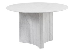 DKD Home Decor Mesa Redonda Comedor Neoclasico Blanco 120 x 75 x 120 cm