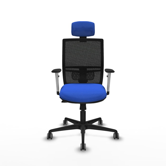 PIQUERAS Y CRESPO Silla de oficina Yunquera Azul con Mecanismo Sincro/Traslack