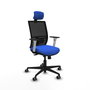 PIQUERAS Y CRESPO Silla de oficina Yunquera Azul con Mecanismo Sincro/Traslack