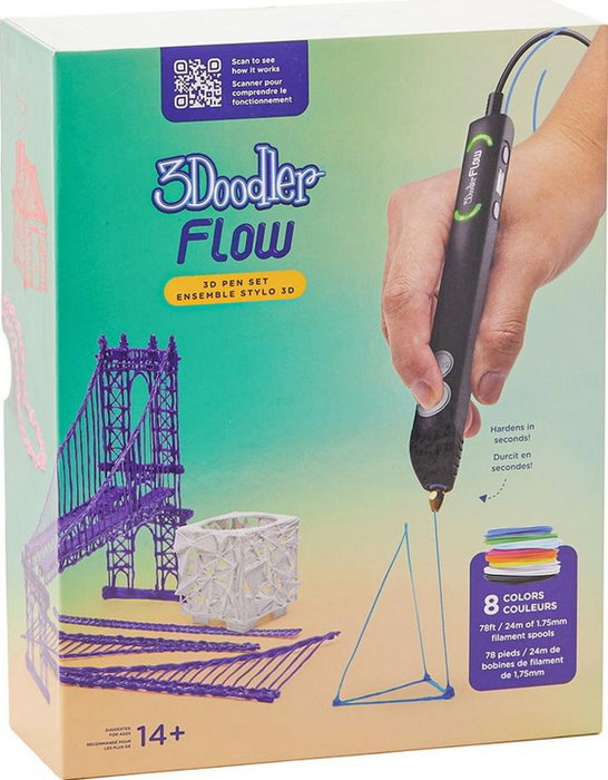 3Doodler Flow Essentials Kit de Bolígrafo de Impresión 3D con Carretes