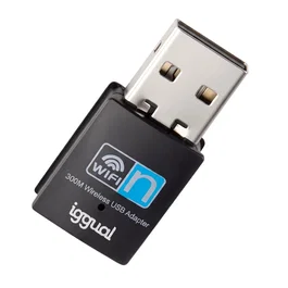 Iggual Adaptador USB WiFi 300 Mbps 2,4 GHz IGG320488