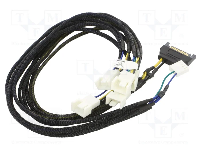 Akasa Cable de alimentación para ventiladores SATA 4pin x5 Akasa Cable de alimentación para ventiladores SATA 4pin x5