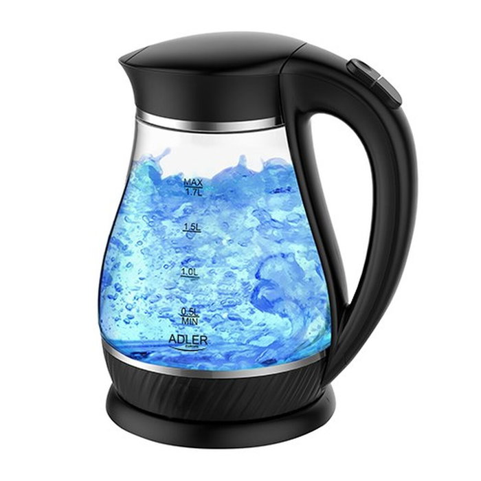 Adler Hervidor de agua de cristal Ad 1274, 1,7 l, 2200 w Adler Hervidor de agua de cristal Ad 1274, 1,7 l, 2200 w