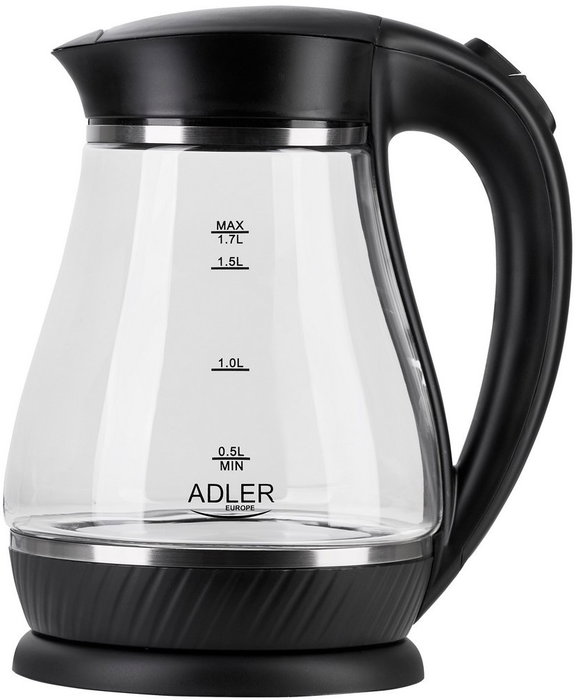 Adler Hervidor de agua de cristal Ad 1274, 1,7 l, 2200 w Adler Hervidor de agua de cristal Ad 1274, 1,7 l, 2200 w