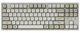 Keychron C1PX Klawiatura mechaniczna gamingowa przewodowa Super Brown podświetlana RGB biało-szara