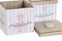 DKD Home Decor Patito Lindo 23 Caja Baby Rosa Azul 11.5 x 11 x 11.5 cm (8 Unidades)