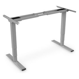 Digitus Estructura de Mesa Eléctrica Regulable en Altura, Doble Motor, 3 Niveles, Gris