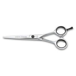 Tres Claveles Tijera Peluquería Azabache 5" Acero Inoxidable Filo Navaja Forjada Caliente Vaciado Cóncavo