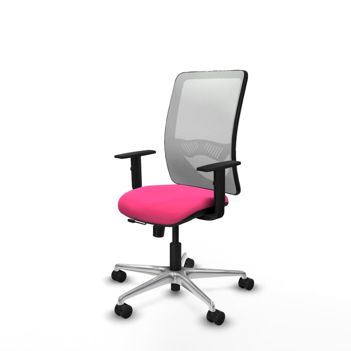 PIQUERAS Y CRESPO Silla de oficina Zulema Rosa y Blanco