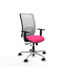 PIQUERAS Y CRESPO Silla de oficina Zulema Rosa y Blanco